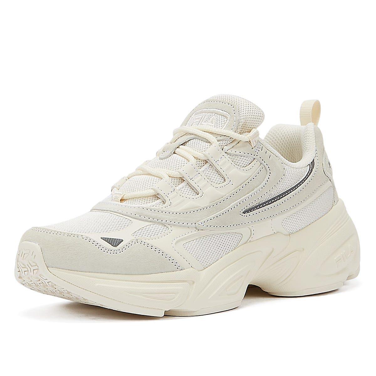 Fila Hybercube Womens Off White Trainers