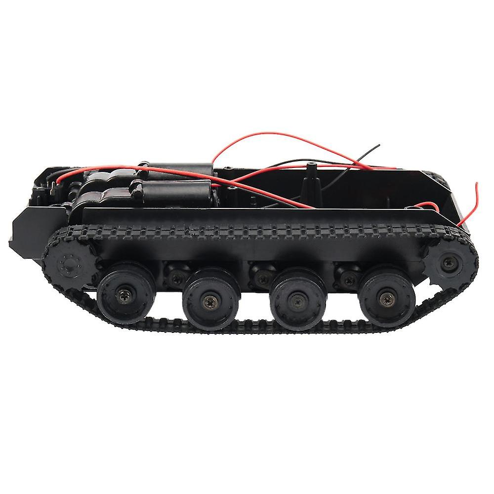 Rc Tank Smart Robot Tank Car Chassis Kit Rubber Track Crawler For 130 Motor Diy Robot Toys For Chil