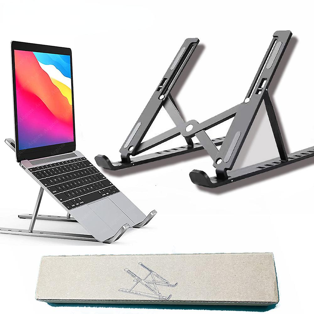 Foldable Laptop Stand Cooling Notebook Bracket Adjustable Ergonomic Laptop Support Base Holder Laptop Tablet Accessories Stands