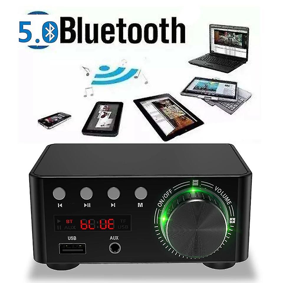 50w Bluetooth 5.0 Power Amplificator Bord Tpa3116 Receiver Stereo Home Car Audio Amp USB U-disk Tf Music Card Player