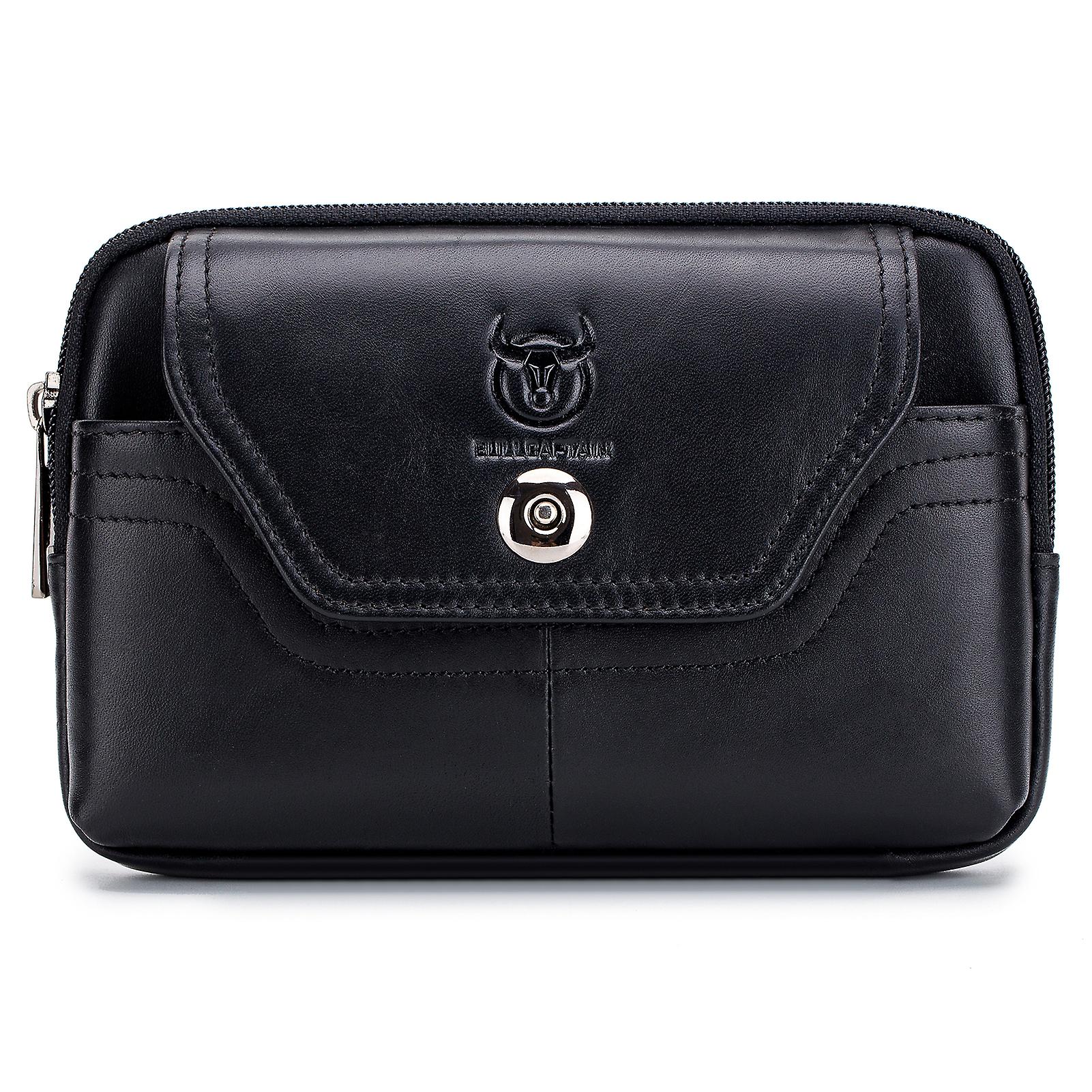 Ανδρικά δερμάτινη ζώνη Θήκη Τσάντα Μέσης Fanny Pack Θήκη τηλεφώνου