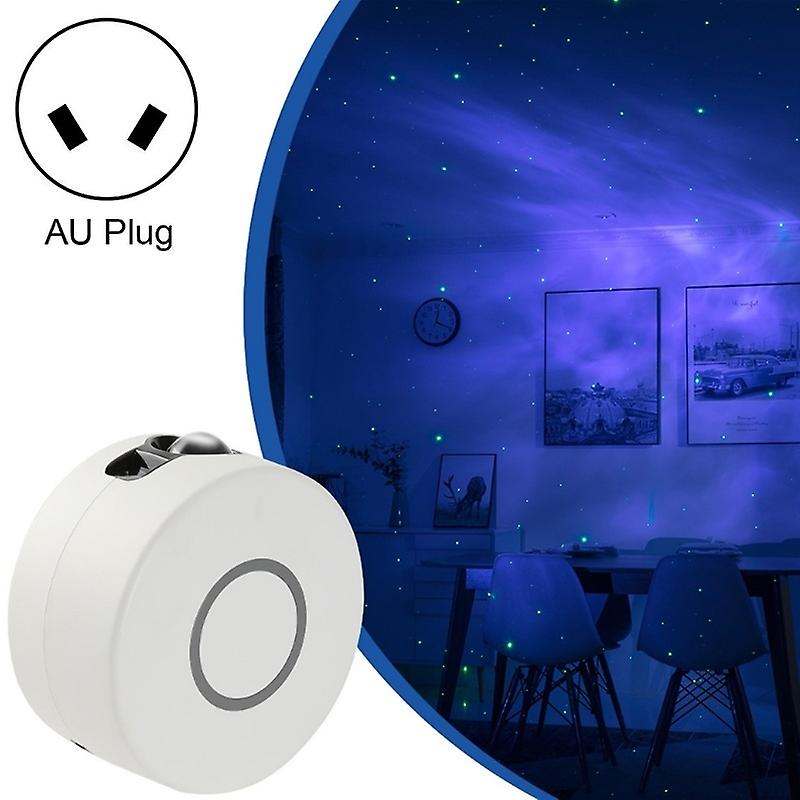 LED-Atmosphären-Projektorlampe, Stromversorgung: Grau + AU-Stecker
