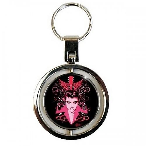 Elvis Presley Let's Face It Spinner Keyring