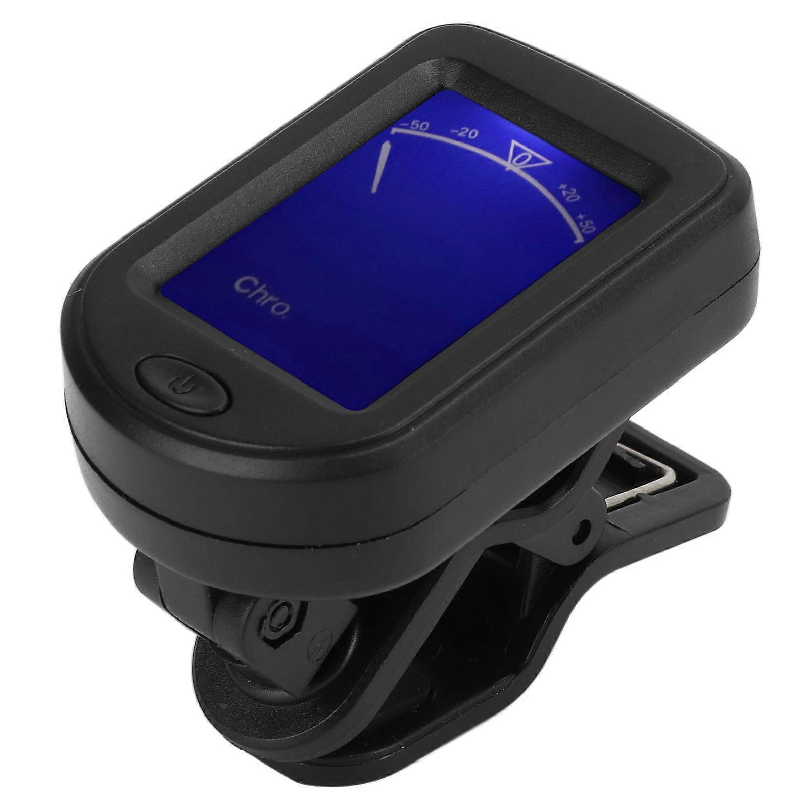 Clip On Tuner Metronome Auto Shutdown High Accuracy Plastic for Folk Guitar Violin