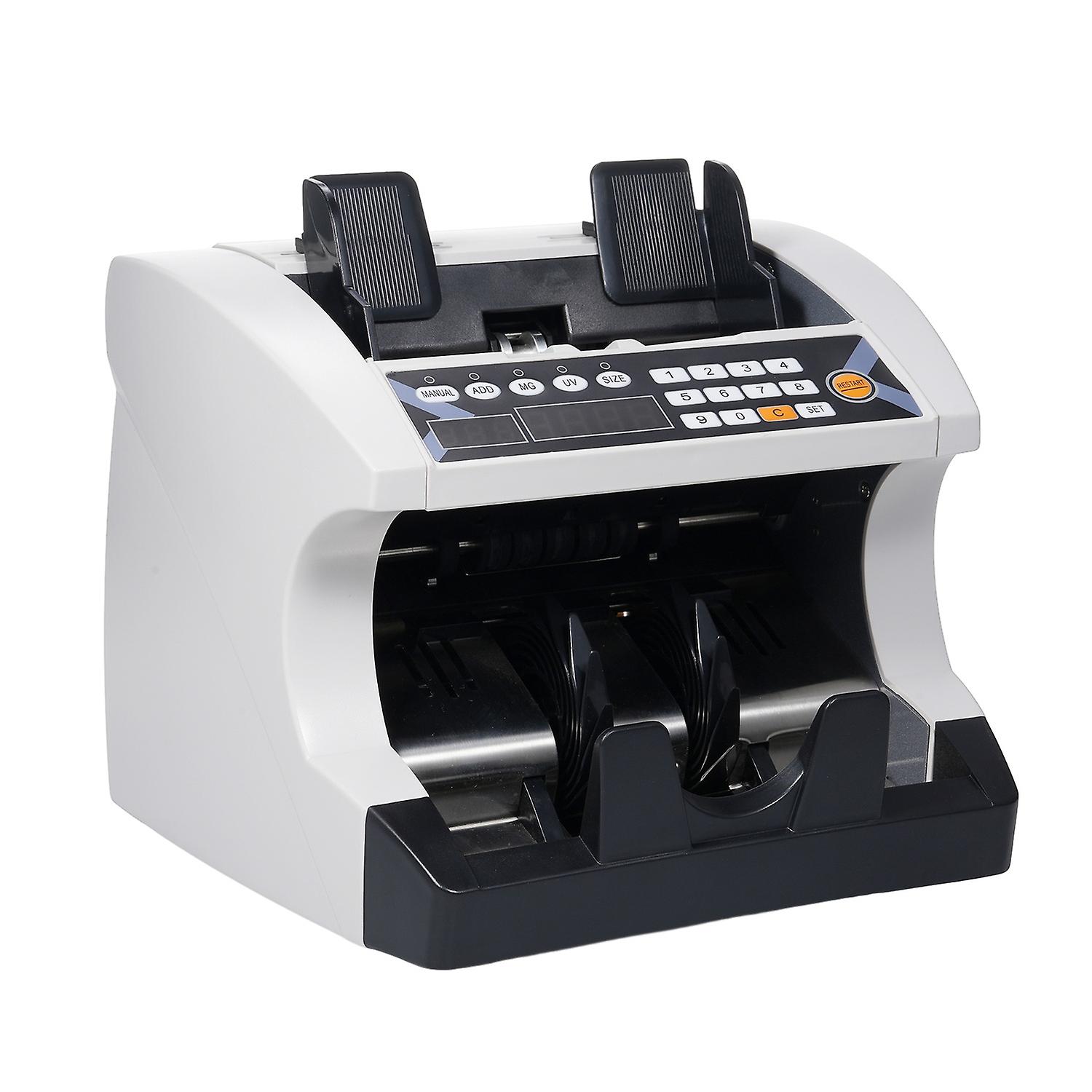 Multi-Currency Automatic Cash Banknote Money Bill Counter Counting Machine with UV MG Counterfeit De
