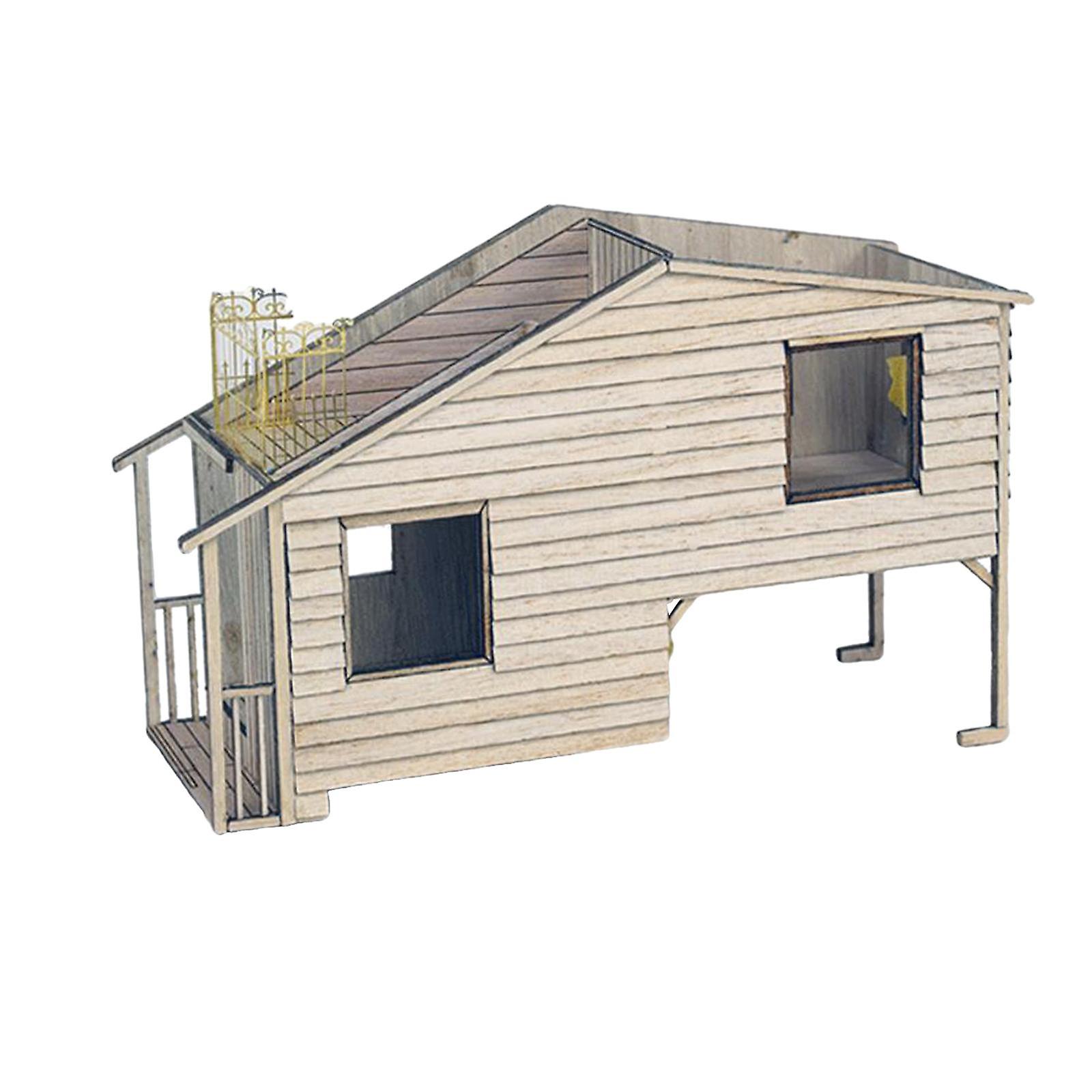 1:35 Wooden Dioramas House Building Model Kits Architecture House Layouts