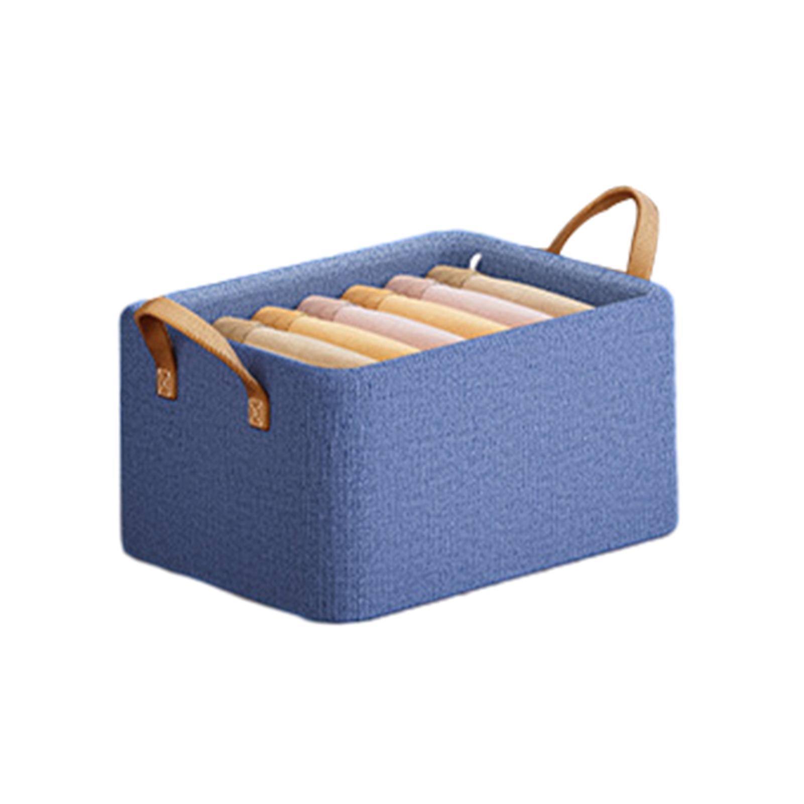 Folding Steel Frame Clothes Storage Box with Handle Household Stable Items Storage Box for Closet Trousers