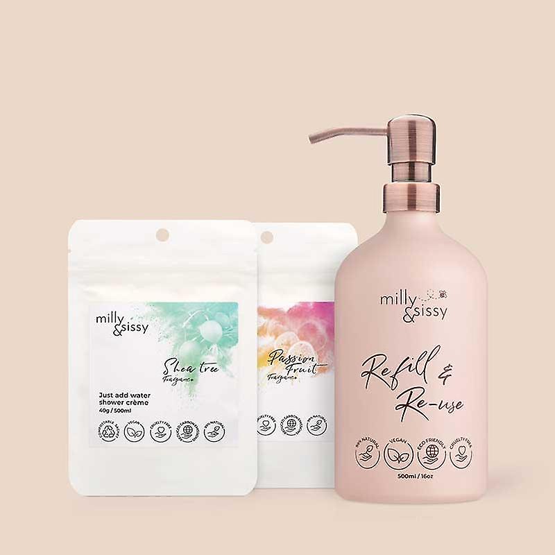 Refillable Shower Creme Starter Set