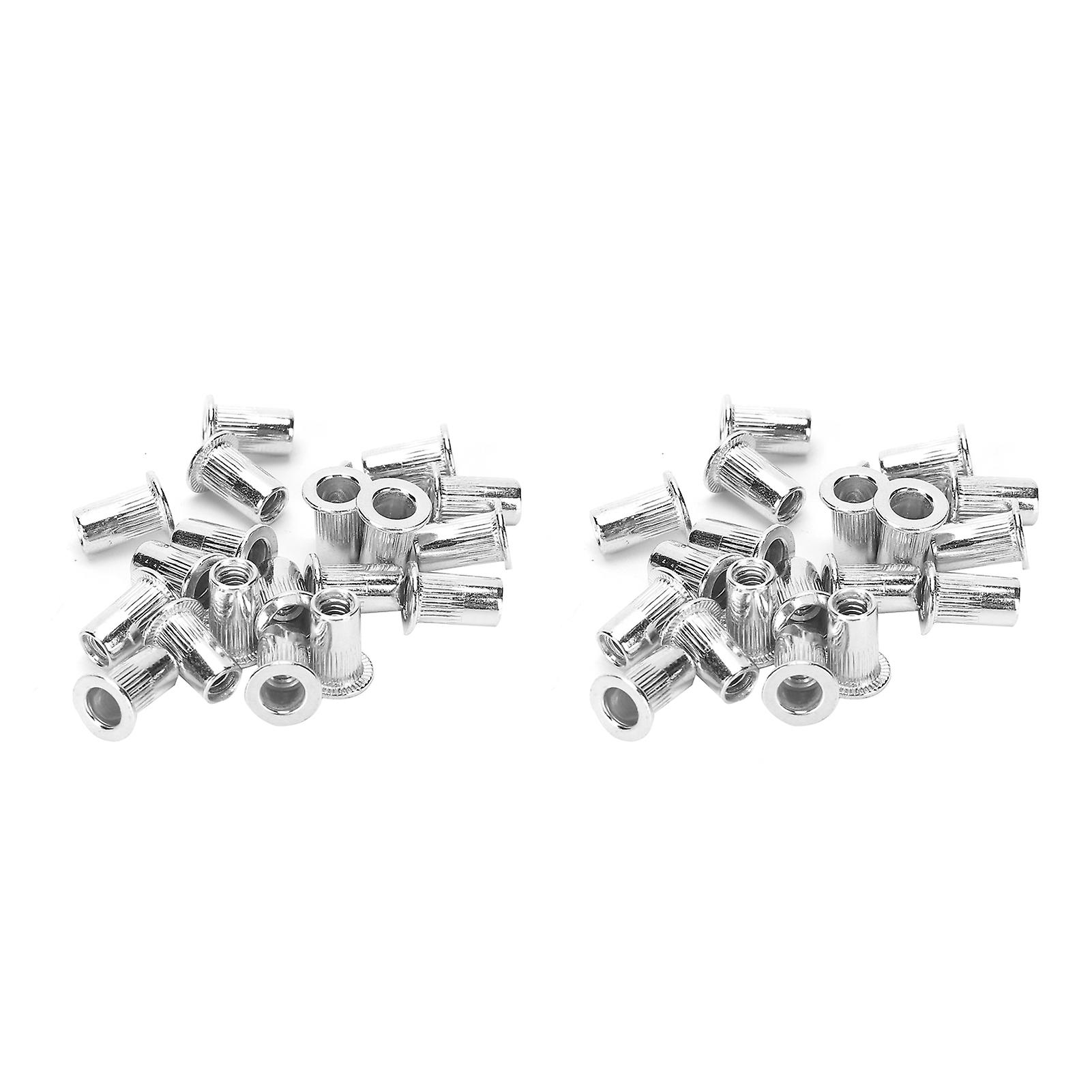 2 Set Rivet Nuts Open End Thread Insert Hollow Kit Fastener Hardware Industrial Supplies M4x20