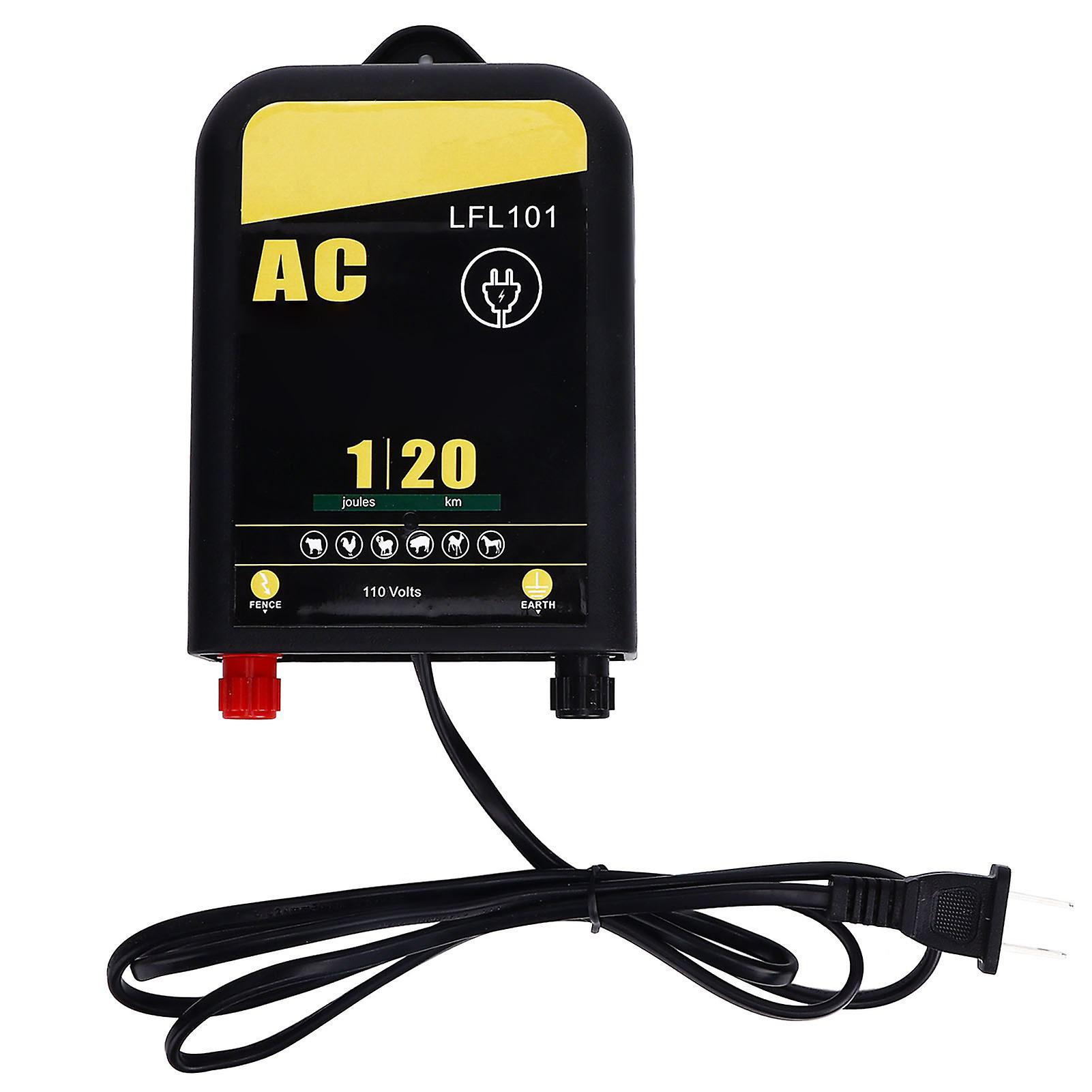 110V Electric Fence Charger for Wildlife Control – 20km Range, 1 Joule Output