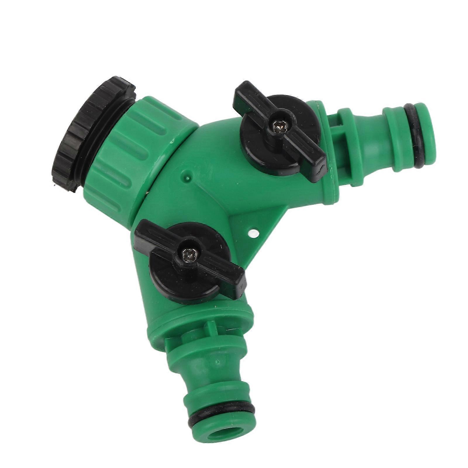 Wasserverteiler 3 Wege 1 Einlass 2 Auslass Wasserhahn Splitter Adapter für Waschmaschine Gartenarbeit 3 Nippel