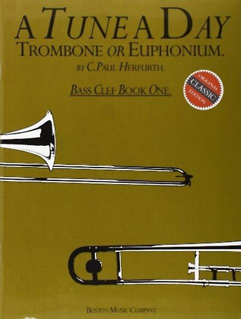 A Tune A Day For Trombone Or Euphonium Bc 1 by C. Paul Herfurth Book Book