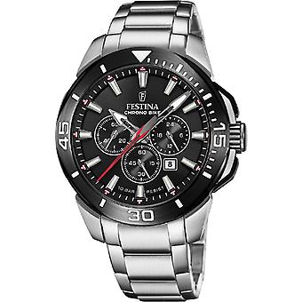 Herrenuhr Festina - F20641-D Silbernes Stahlarmband