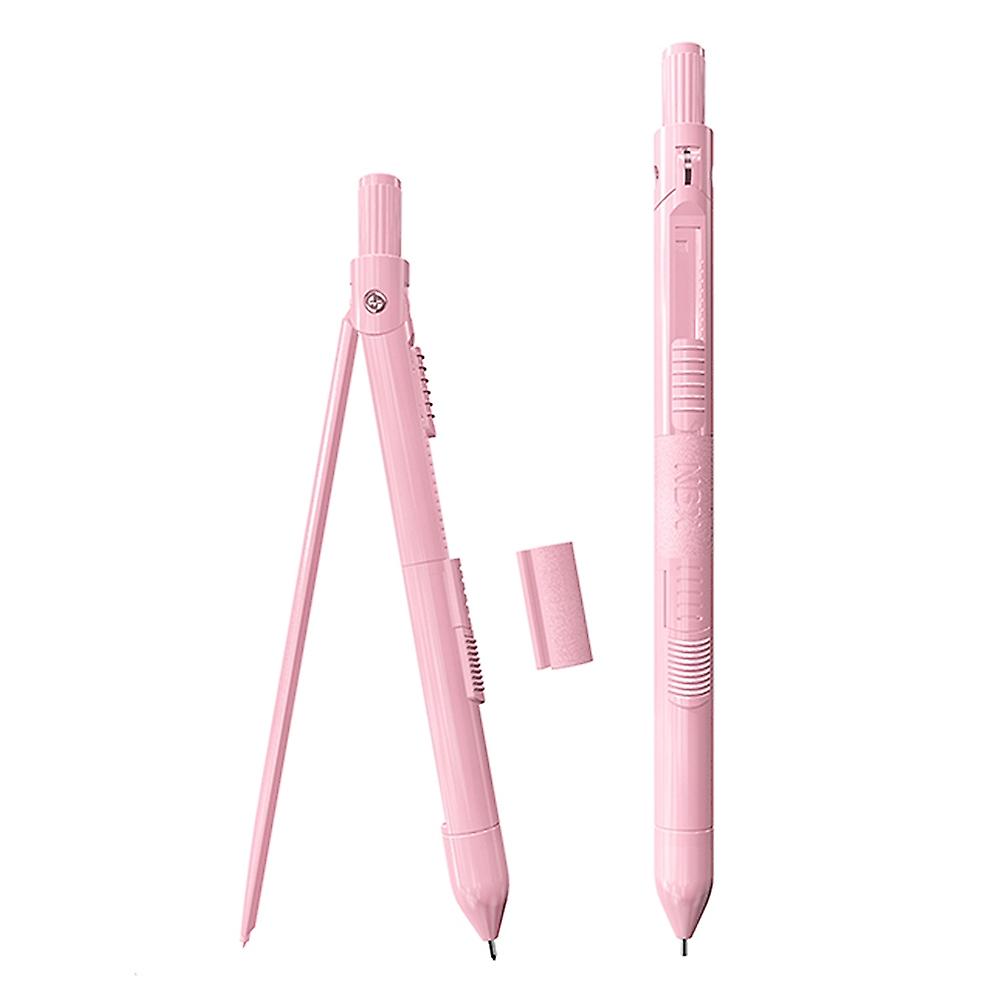NBX Professional Compass with Mechanical Pencil Math Geometry Drawing Tools with 0.7mm Leads & 6 Era