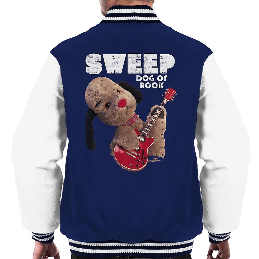 Sooty Dog Of Rock Sweep Men's Varsity Jacket