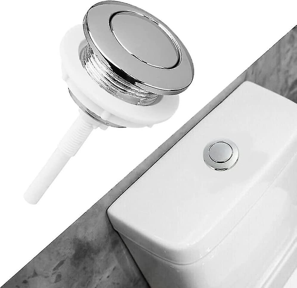 Flush Button, 38mm Push Button For Bathroom And Wc Water Saving Device - Suitable For Toilet Cistern