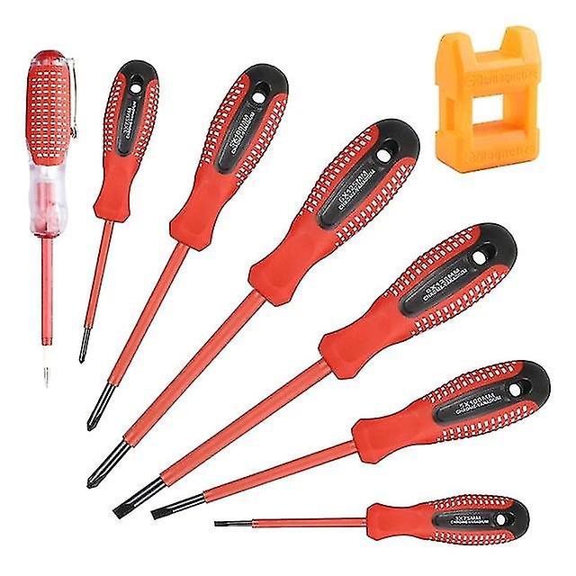 7 Pcs Insulated Electrician Screwdriver Set Slotted And Phillips Insulated Screwdriver Set Test Pen Electroprobe