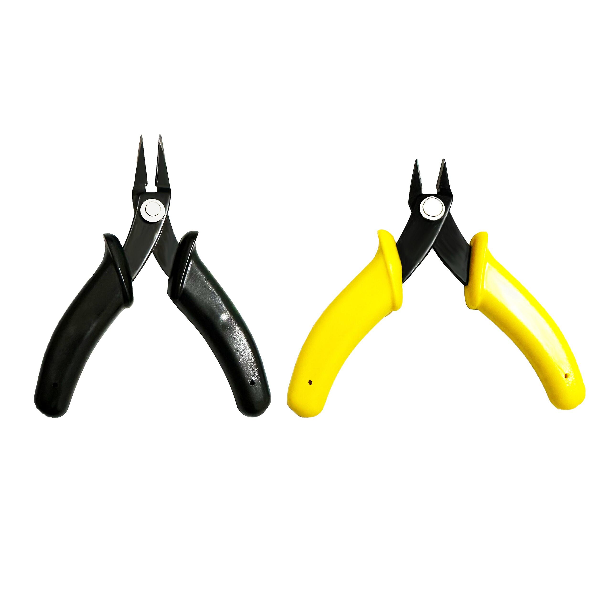 2Pcs Assembly Tool 3D Metal Model Kits Tools Set for Assembling Clipper & Needle Nose Pliers