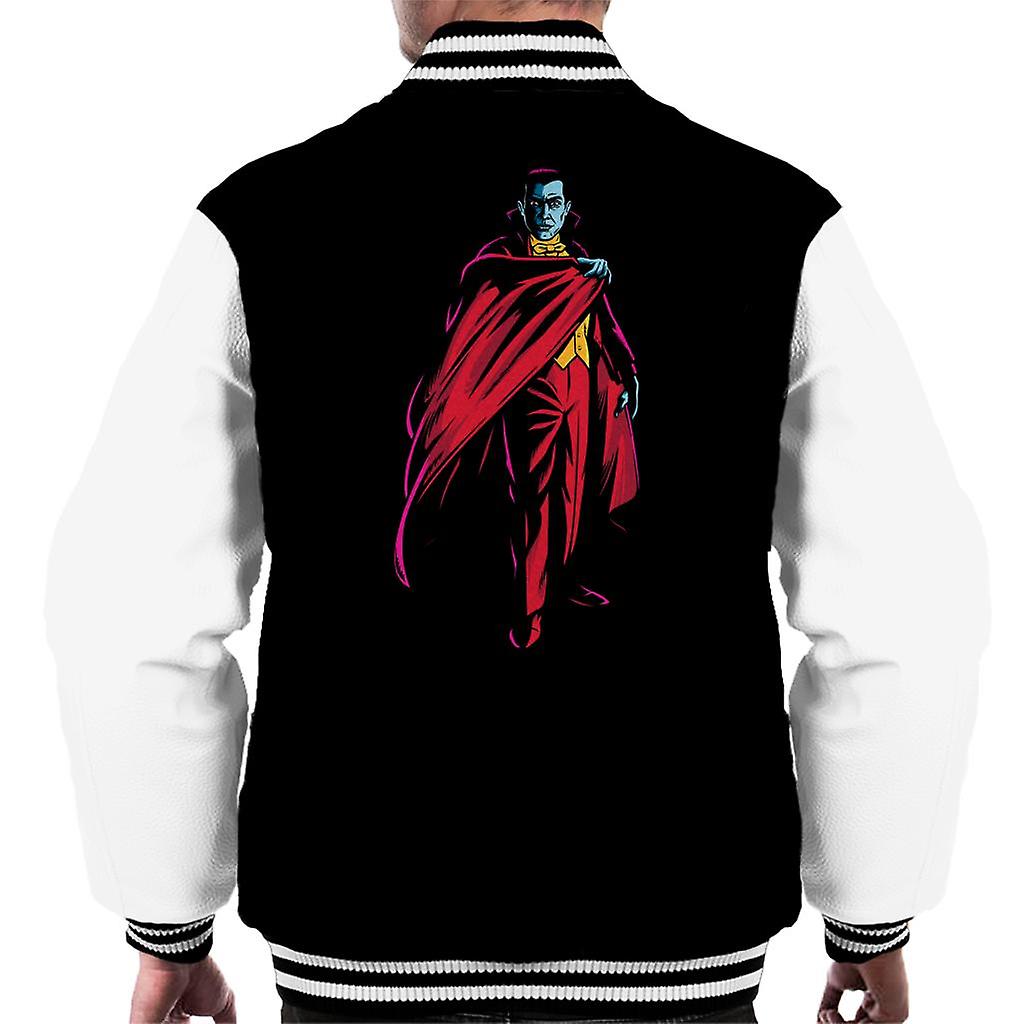 Dracula Cape Pose Dark Blood Illustration Men's Varsity Jacket