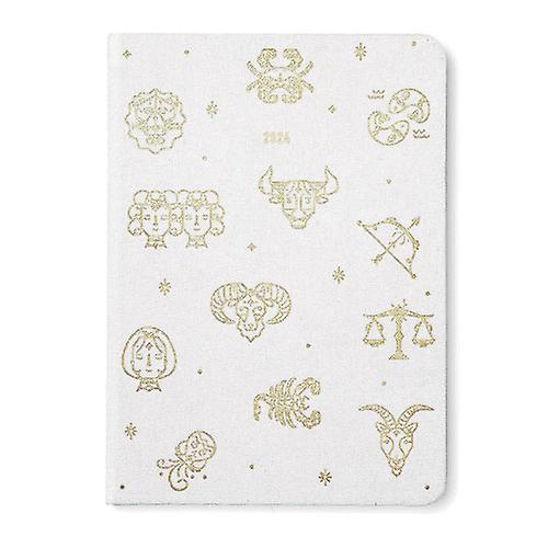 IVORY Letts 2024 Zodiac A6 Planner Week to View Diary for Organized Scheduling