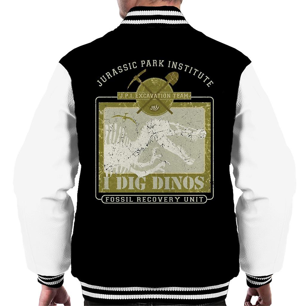 Jurassic Park Institute I Dig Dinos Fossil Recovery Unit Men's Varsity Jacket
