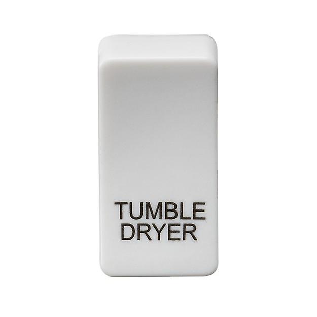 Knightsbridge Switch cover "marked TUMBLE DRYER" - white - GDDRYU
