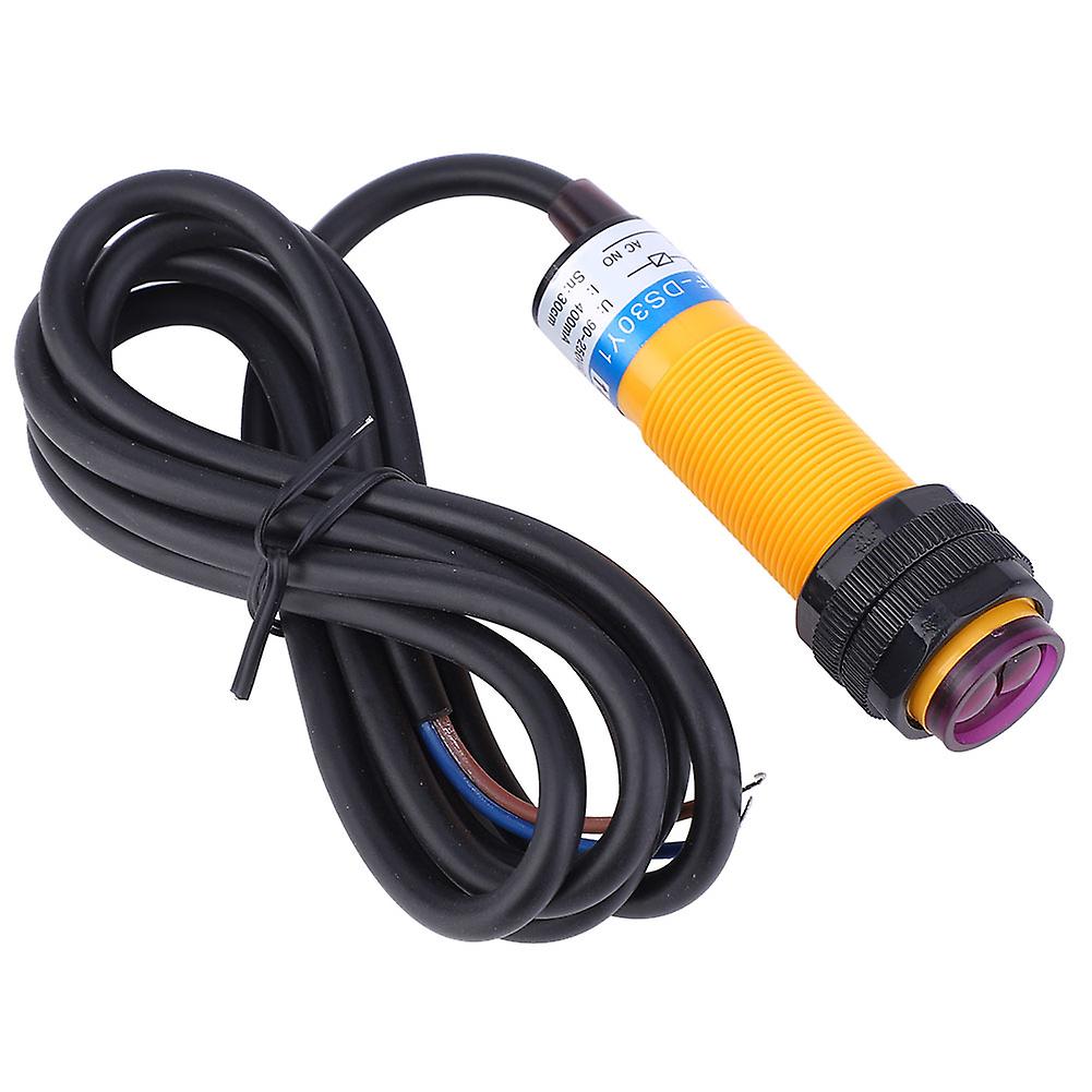 10Pcs JYIO Photoelectric Sensor Switch Diffuse Reflection Normally Open 90-250VAC E3F DS30Y1