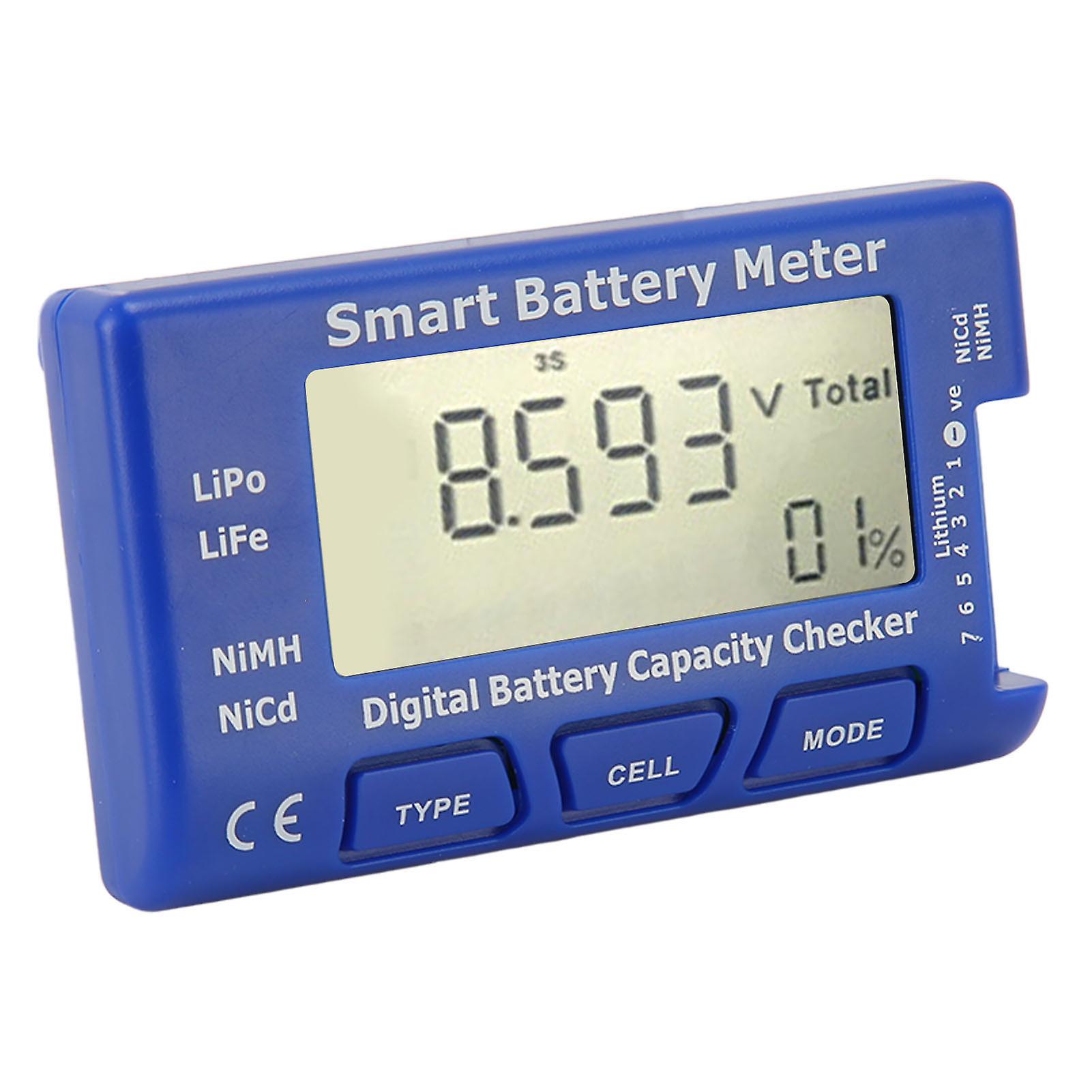 Battery Meter 5-in-1 Digital LCD Checker 6.5V-29.4V Capacity