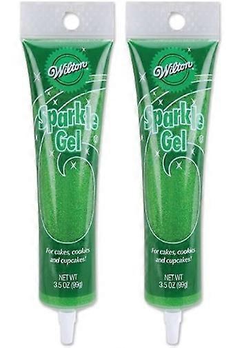 Wilton Sparkle Decorating Gel Green 2 Pack