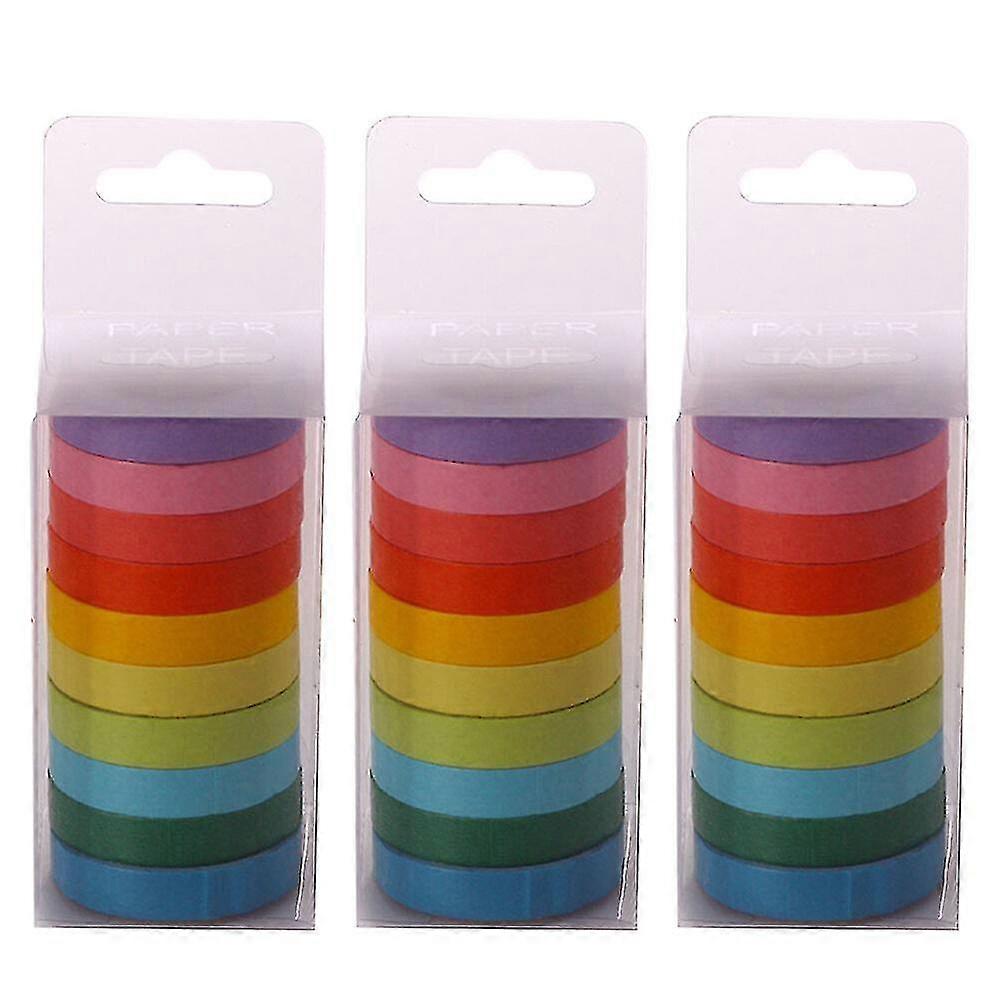 30pcs  Exquisite Paper Tape Unique Label Sticker Stylish Diary Hand Account Washi Paper Tape Beautiful Bronzing Paper Tape For Diy (assorted Color)