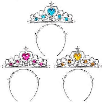 6-pack Crystal Crown Set Birthday Party Girls Hedume 6-Pack Princess Tiara Set - Crystal Crowns For Birthday Parties & Special Events Rhinestone Princess Tiara Crowns Birthday Party Girls