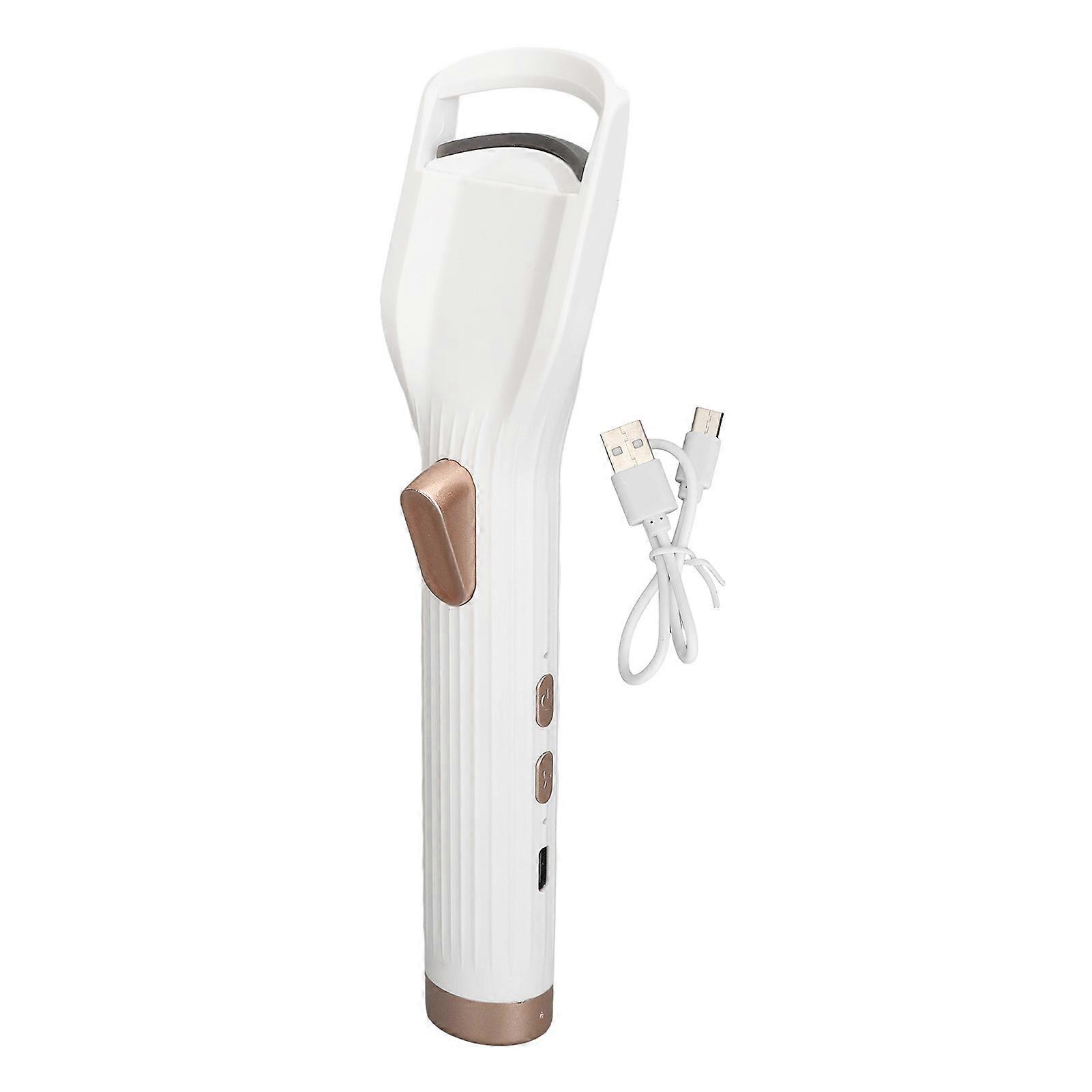 2 In 1 Electric Eyelash Curler Long Lasting Drying Heating Soft Silicone Lash Curling Device