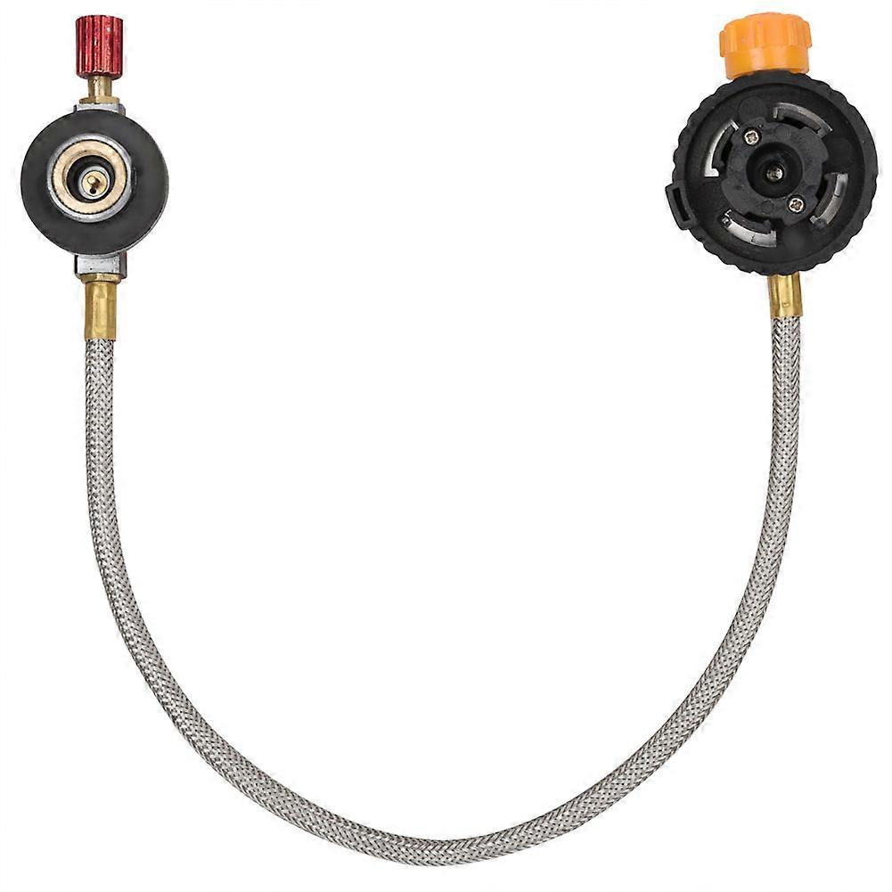 户外露营野餐炉扁平气罐瓶适配器软管连接器