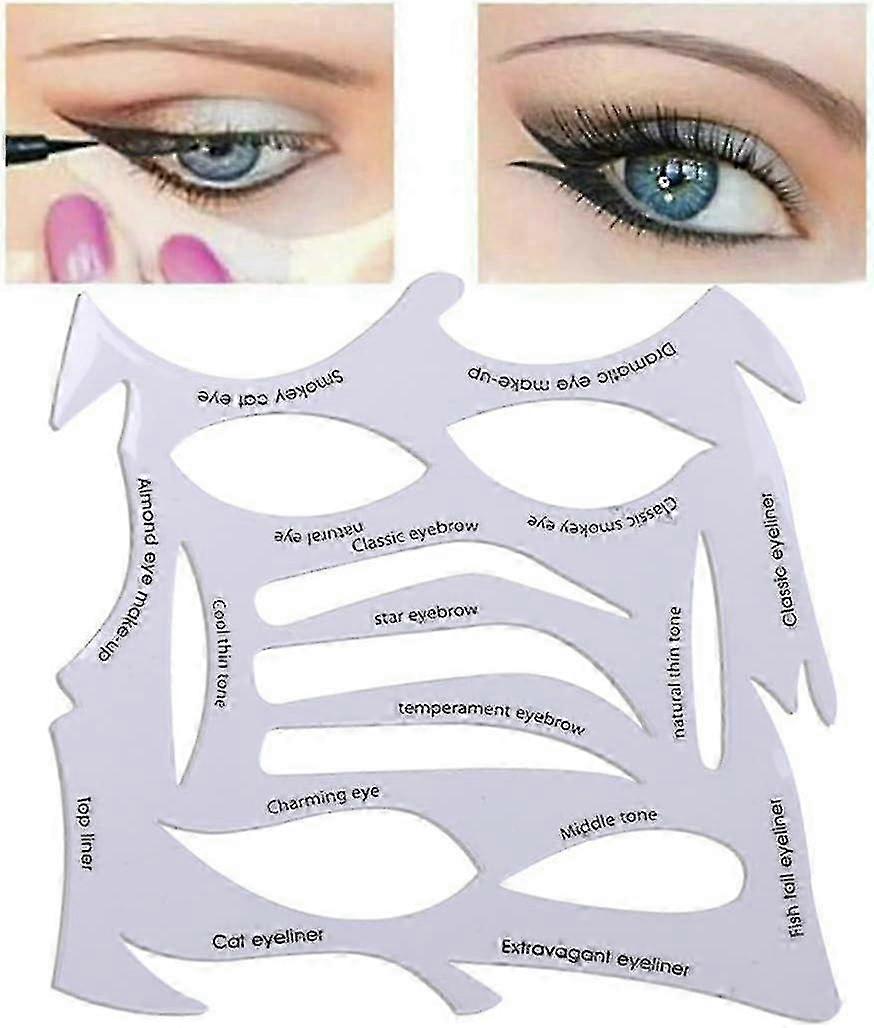 1 Piece Eyebrow Eye Makeup Eyeshadow Eyeliner Makeup Tool Reusable Stencil Set