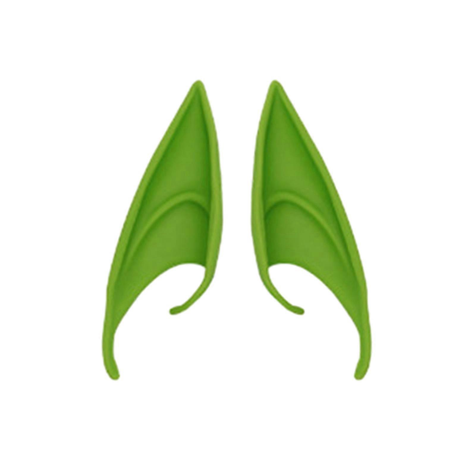 2Pcs Realistic Elf Ears Halloween Makeup Props Add Charm Wide Application Elf Ears for Avatar Goblin Fairy Costumes