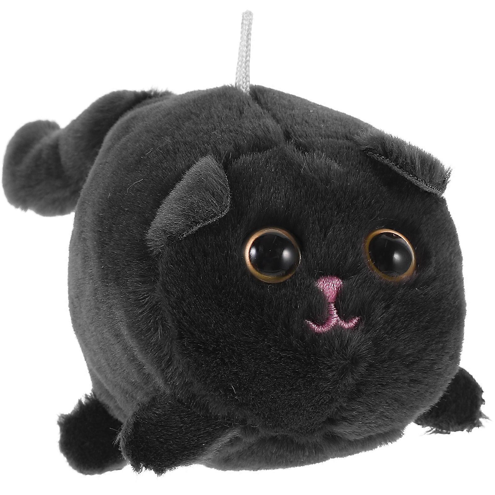 Plush Stuffed Cat Toy Shaking Tail Kitten Toy Cute Plush Cat Toy Kitten Plaything