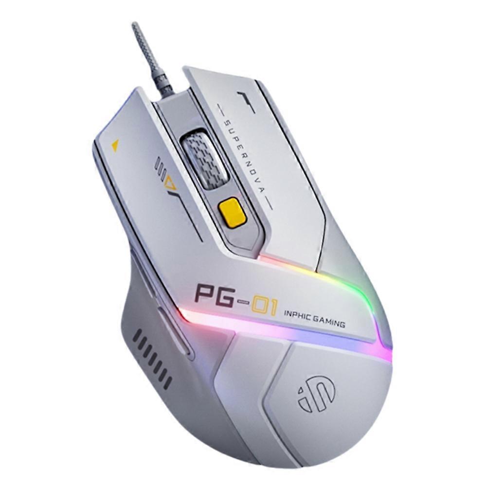 Souris de jeu filaire PG1 Ergonomique E-Sports Programmation macro RVB Périphérique compétitif