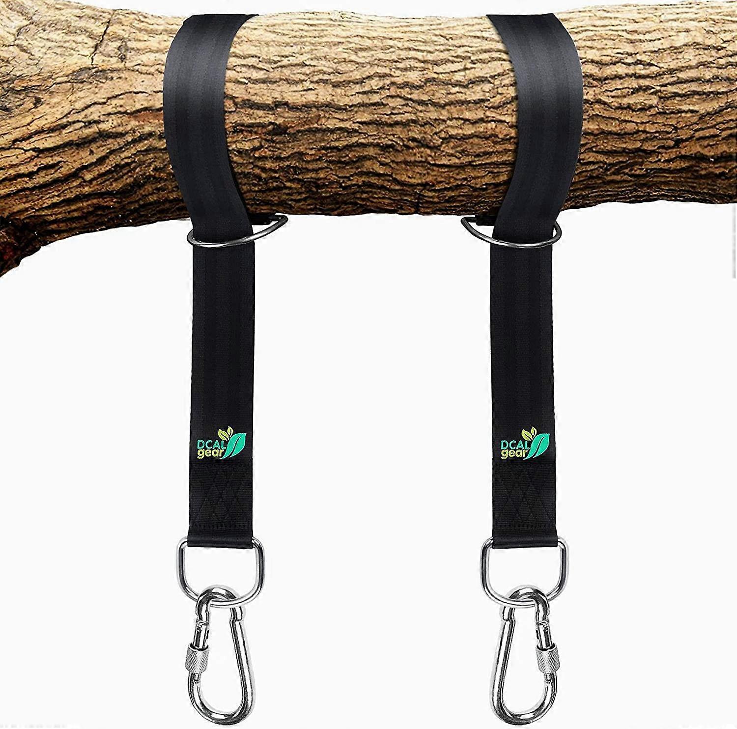Nirvana Gear Tree Swing Hanging Strap Kit - Quick and Easy Installation - Extra Long 5ft Straps Holds 2000lbs - Safer Locking Carabiner Perfect for Tr