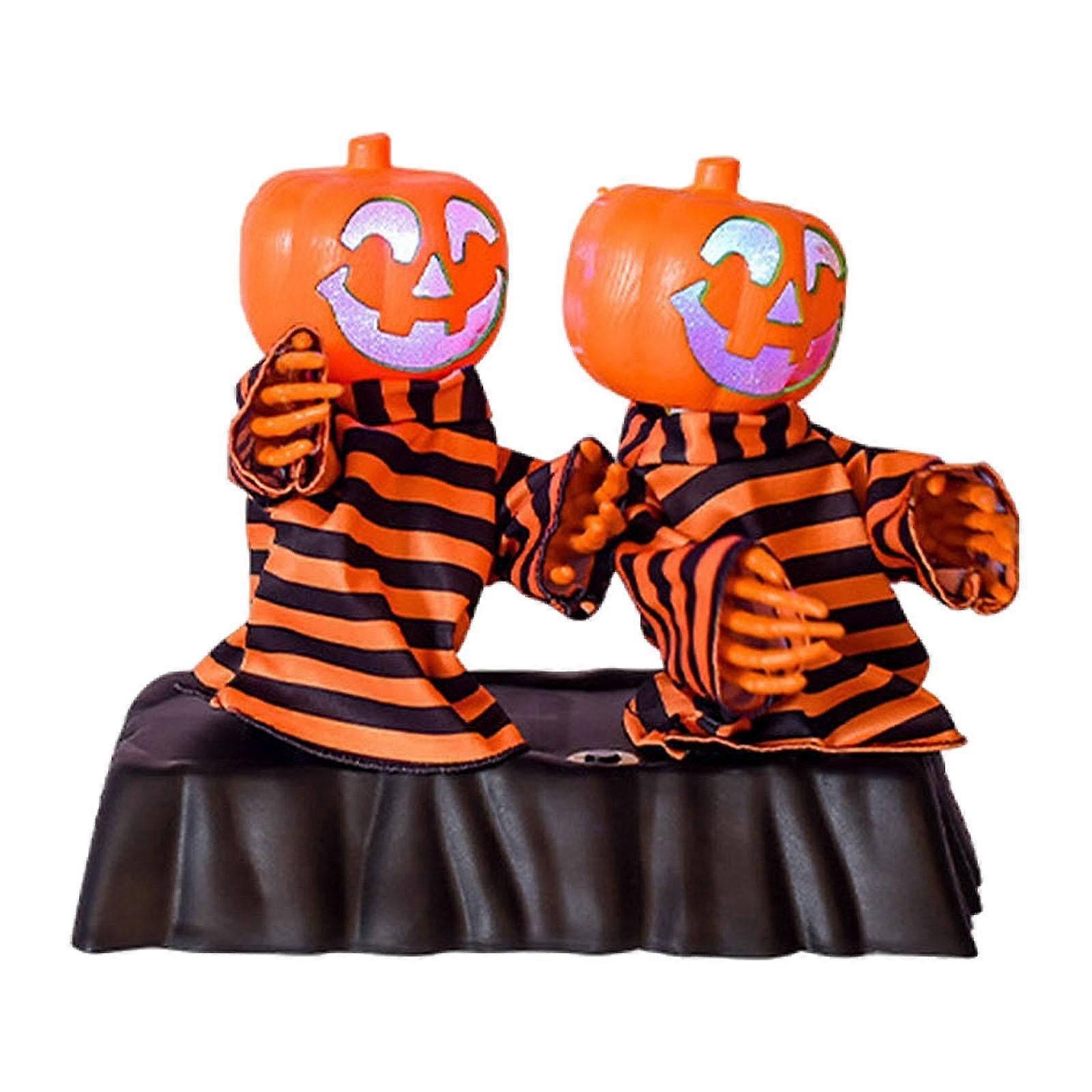 電気カボチャのおもちゃ面白いハロウィーンの装飾庭のリビングルーム屋外