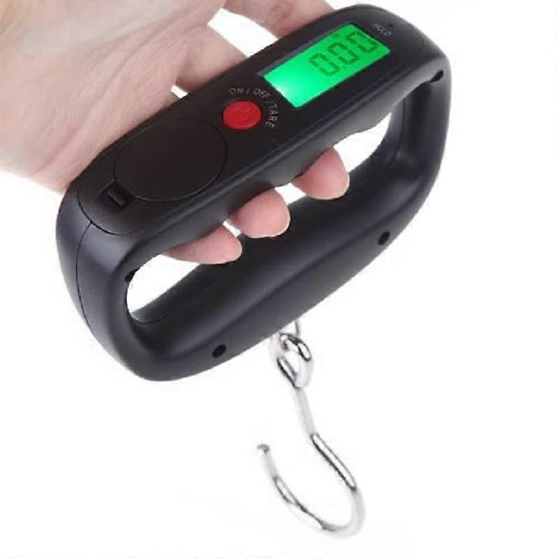 Portable Electronic Luggage Scale, Mini Luggage Scale with Hook, Digital Luggage Scale with LCD Display, High Accuracy Sensor