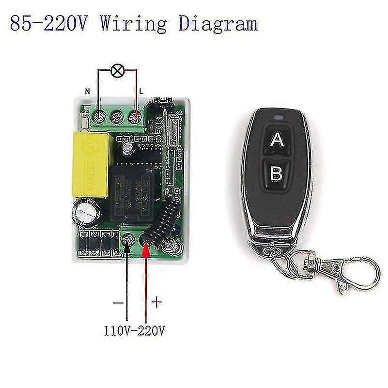 ac85v-220v 10a 1ch 1 channel rf wireless remote control light switch r