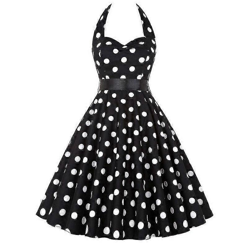 sexy retro red polka dot dress audrey hepburn vintage halter dress