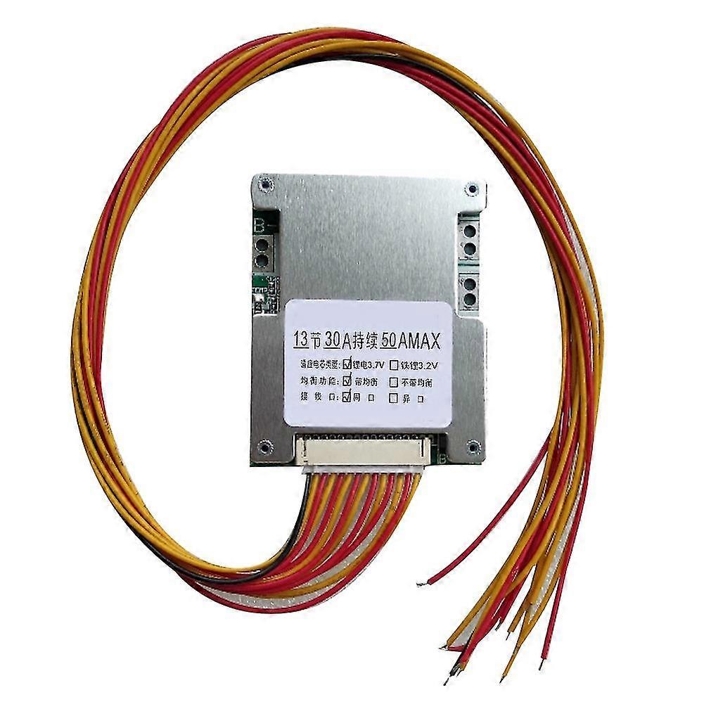 13S 48V 50A 18650 λι-ιονικό πακέτο μπαταριών λίθιου BMS προστασία PCB Board ανθεκτικά ηλεκτρονικά είδη καταναλωτών