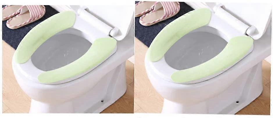 Sæt af 2 par vaskbare toiletsædepuder