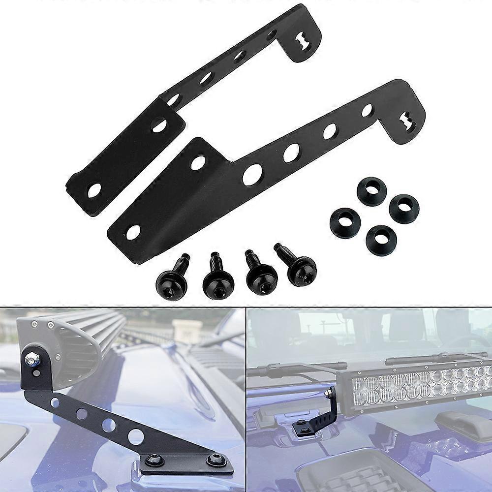 Auto Accessories Hood Mount Led Light Bar Windshield Front Mouting Brackets For Jeep Wrangler JL
