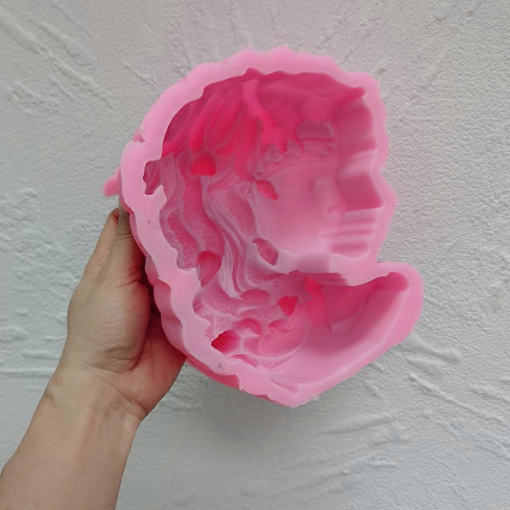 Snake Head Vrouw Kaars Silicone Mold