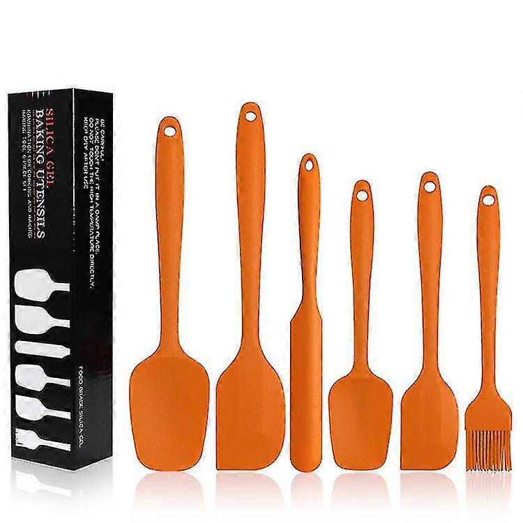 Silicon Spatula Set 6 Buc Non - Stick spatula din cauciuc cu din otel inoxidabil Core ustensile de bucatarie rezistente la caldura Set