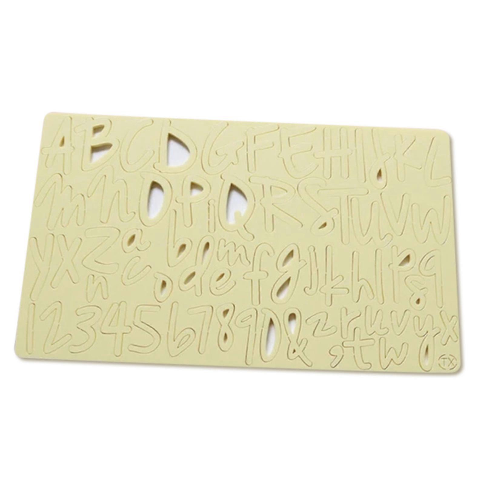 DIY Alphabet Cake Stamp Fondant Mold Cakes Cookies Pastries Mold for Cake Decoration Making