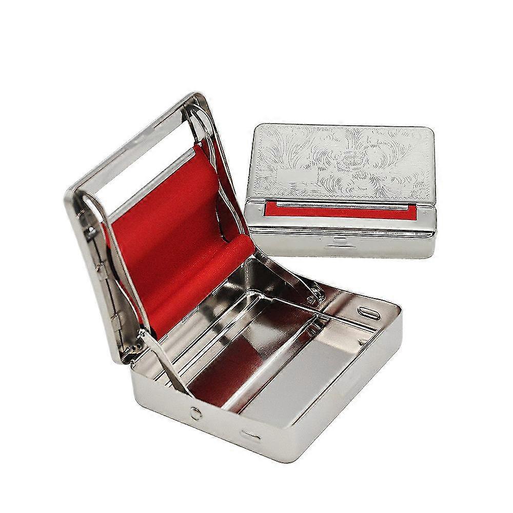 Sigaret Roller Machine Automatische Box, Gepolijste Zilveren Tabak RollenDe Machines, Rol Uw Eigen Sigaret Tabak Dozen