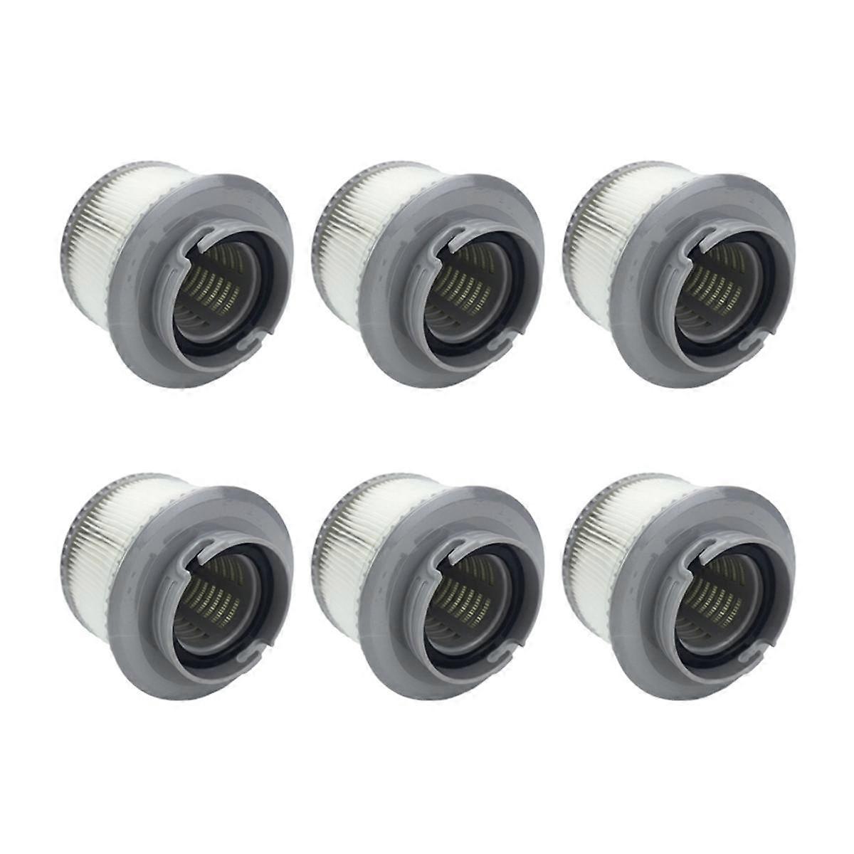 6pcs MSPA FD2089 Inflatable Pool Replacement Filter, Fit Inflatable Pool Filter , Above Ground Pool